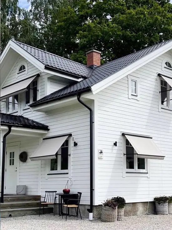 Window awnings built for Nordic weather